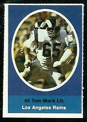 1972 Sunoco Stamps      291     Tom Mack DP